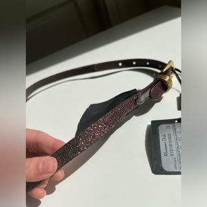 New glittery leather Massimo Dutti belt